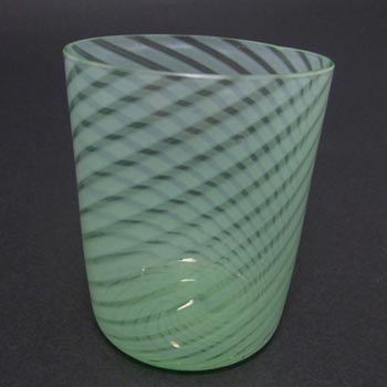 Victorian Vaseline/Uranium Green Glass Carafe & Tumbler