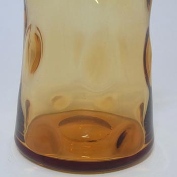 Thomas Webb Stourbridge Amber Glass Vase - Acid Stamped