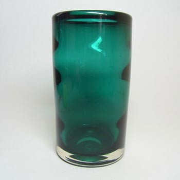 Whitefriars #9583 Baxter Green Glass Cyclinder Vase