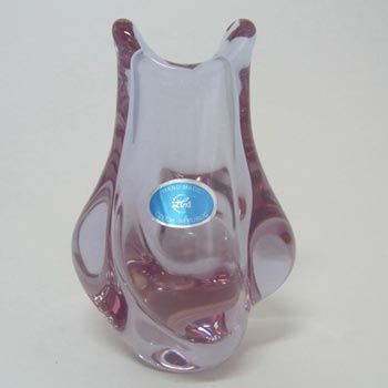 Zelezny Brod Sklo Neodymium / Alexandrite Czech Glass Vase