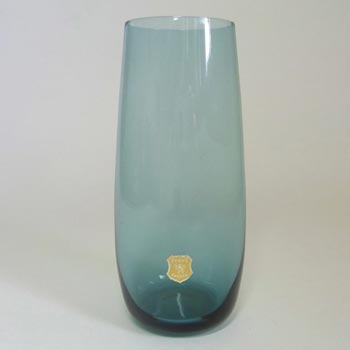 Afors 1960\'s/70\'s Swedish Blue Glass Vase - Labelled