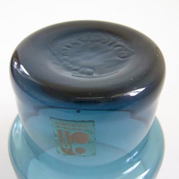 Alsterfors Scandinavian Blue Glass Tumbler - Labelled