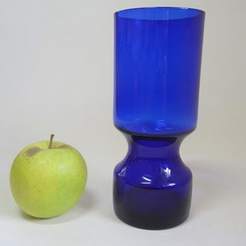 Alsterfors #AV229/16 Scandinavian Blue Glass 6.5" Vase