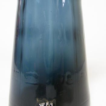 Alsterfors #AV422 Swedish / Scandinavian Blue Glass Vase - Labelled