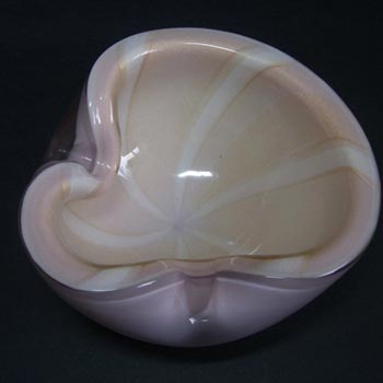 Barbini Murano Biomorphic Glass 'Circuis Tent' Bowl