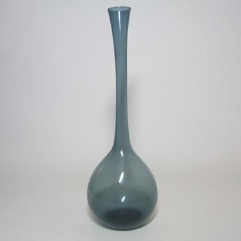 Gullaskruf Swedish Blue Glass 12.5" Vase - Arthur Percy 1952