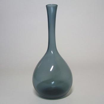 Gullaskruf Swedish Blue Glass 7.25" Vase - Arthur Percy 1952
