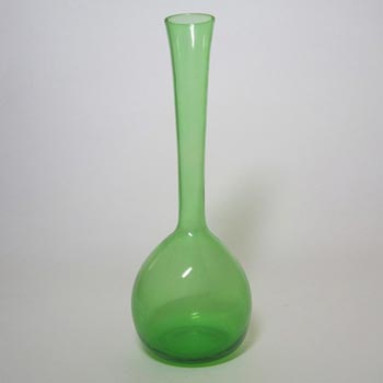 Scandinavian/Swedish 1950's/60's Green Glass Bottle Vase