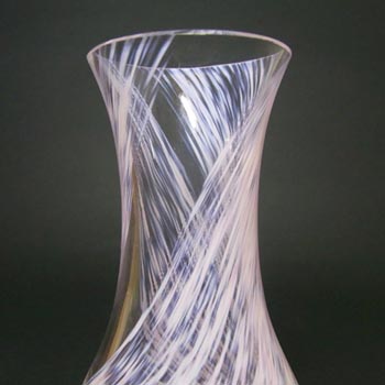 Caithness British Pink + White Speckled Glass Vase