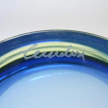 Cenedese Murano / Sommerso Uranium Glass Bowl - Signed