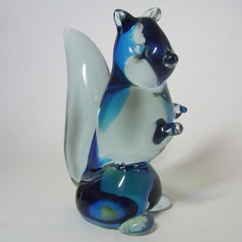 Cenedese Murano Labelled Neodymium / Alexandrite Glass Squirrel