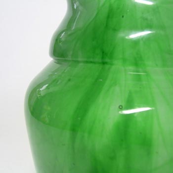 Davidson #34SVG Art Deco Green Cloud Glass Vase