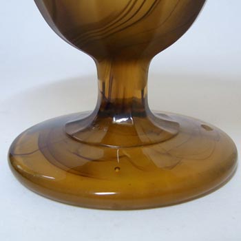 Davidson #293 Art Deco Amber Cloud Glass Vase
