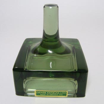 Dansk Swedish Green Glass Ring Holder or Paperweight - Labelled + Boxed