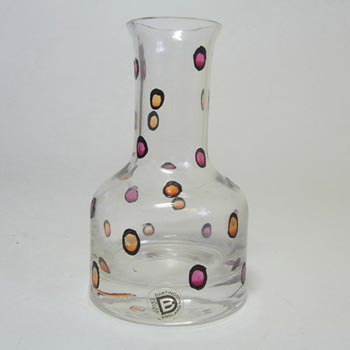 Dartington #FT113 1970\'s Spotted Glass Vase - Labelled