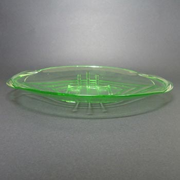 Stölzle Czech Art Deco 1930's Uranium Green Glass Bowl