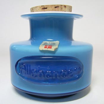 Holmegaard Palet Blue Glass 'Allehånde' Spice Jar by Michael Bang
