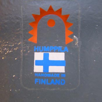 Humppila Scandinavian Glass Wheat Plate/Dish - Labelled