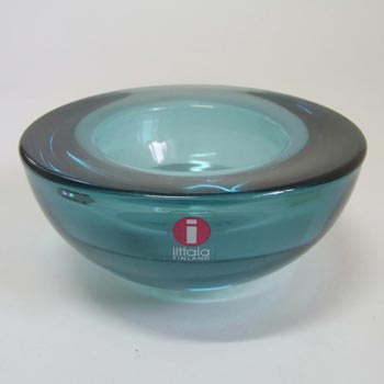 Iittala Blue Glass Annaleena Hakatie Candle Votive/Bowl