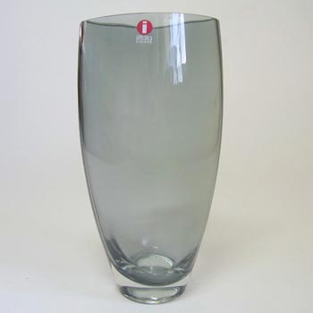 Iittala Tina Nordström Smoky Glass 'Leia' Vase - Label