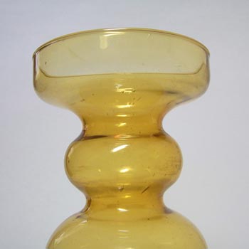 Ingrid/Ingridglas Amber Glass Vase/Candlestick - Label