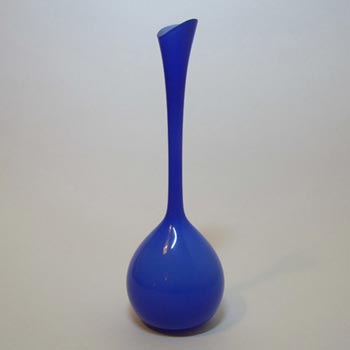 Lindshammar/Gunnar Ander 50's Swedish Blue Glass Vase