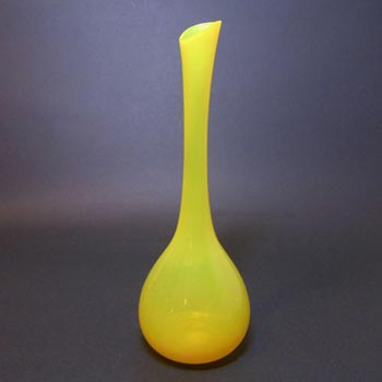Lindshammar/Gunnar Ander 50's Swedish Yellow Glass Vase