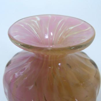 Mdina Maltese Pink + Peach Glass Vase - Signed