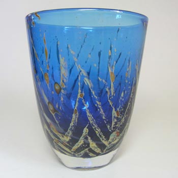 Mdina Maltese Vintage Glass 'Blue Roman' Vase