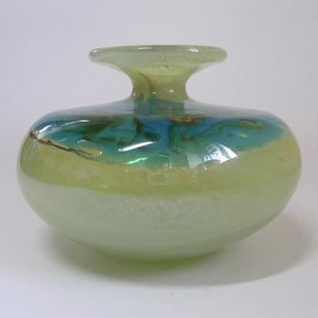 Mdina Maltese 'Sea and Sand' Glass Squat Vase
