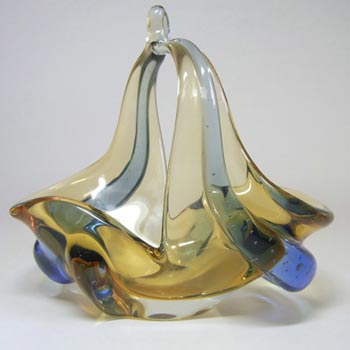 Mstisov Czech Glass Pizzicato Bowl by Hana Machovská