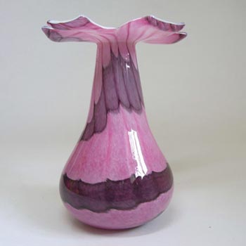 Mtarfa Maltese Organic Purple & Pink Glass Vase Signed