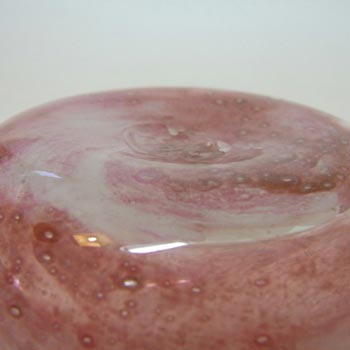 Nazeing 1950's Clouded Pink Bubble Glass Jug - Labelled