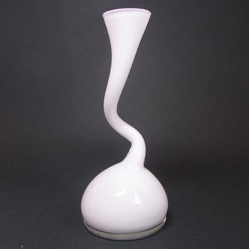 Normann Copenhagen Scandinavian White Cased Glass Vase