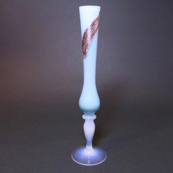 French Opalescent Glass Vase by Pierre Schneider - Labelled