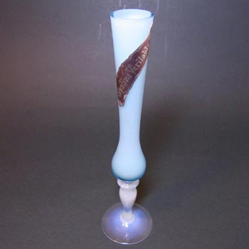 French Opalescent Glass Vase by Pierre Schneider - Labelled