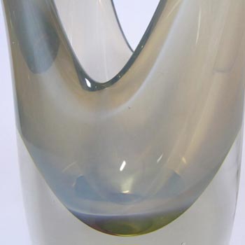 Large Opalescent Czech Organic Glass Sculpture Vase