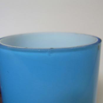 Orrefors Blue Glass "Eternell" Candle Holders by Owe Elvén