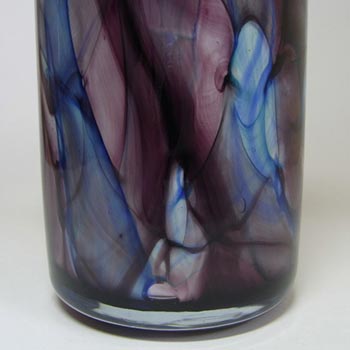 Phoenician Maltese Purple + Blue Glass Vase - Signed