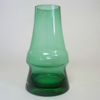 Riihimaki 'Piippu' Riihimaen Aimo Okkolin Green Glass Vase