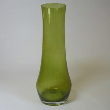 Riihimaki / Riihimaen Lasi Oy Finnish Green Glass Vase