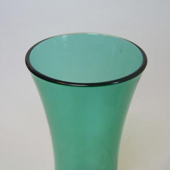 Riihimaki #1371 Riihimaen Lasi Oy Green Glass Vase