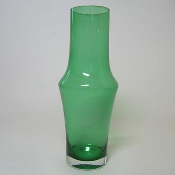 Riihimaki #1376 Riihimaen Lasi Oy Green Glass Vase