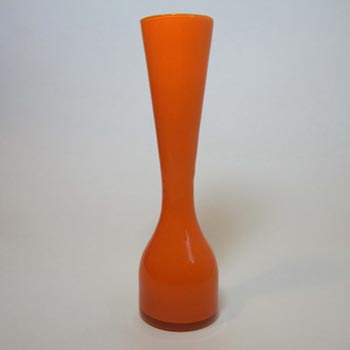 Scandinavian/Italian Retro Orange Cased Glass Vase