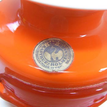 Holmegaard Palet Orange Cased Glass Spice Jar by Michael Bang