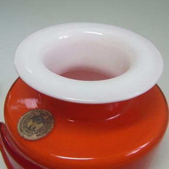 Holmegaard Palet Orange Cased Glass Spice Jar by Michael Bang