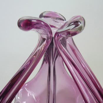 Cristallo Venezia CCC Murano Pink & Blue Sommerso Glass Bowl