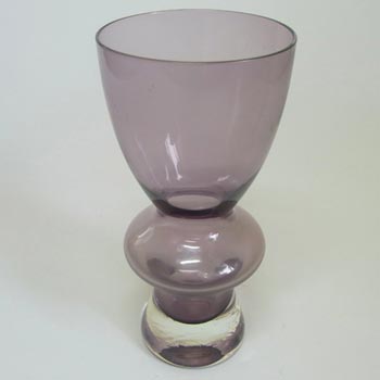 Sea Glasbruk/Kosta 1970's Swedish Purple Glass Vase
