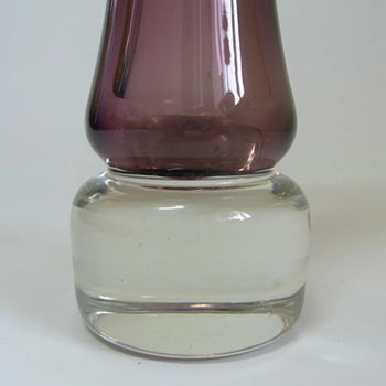 Large Sea Glasbruk 1970s Swedish Purple Glass Vase