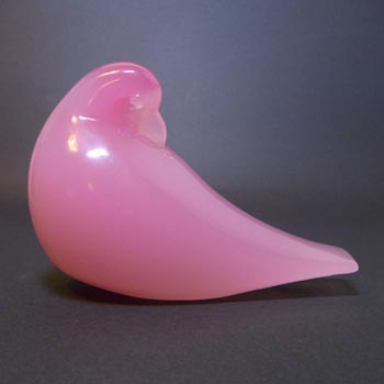 Archimede Seguso Alabastro Glass Bird Sculpture - Label